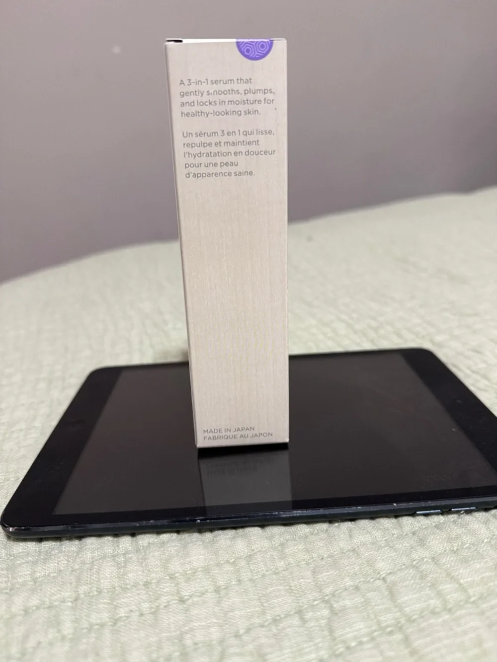 NWT Tatcha Dewy Serum in Beige Box with Purple Accent